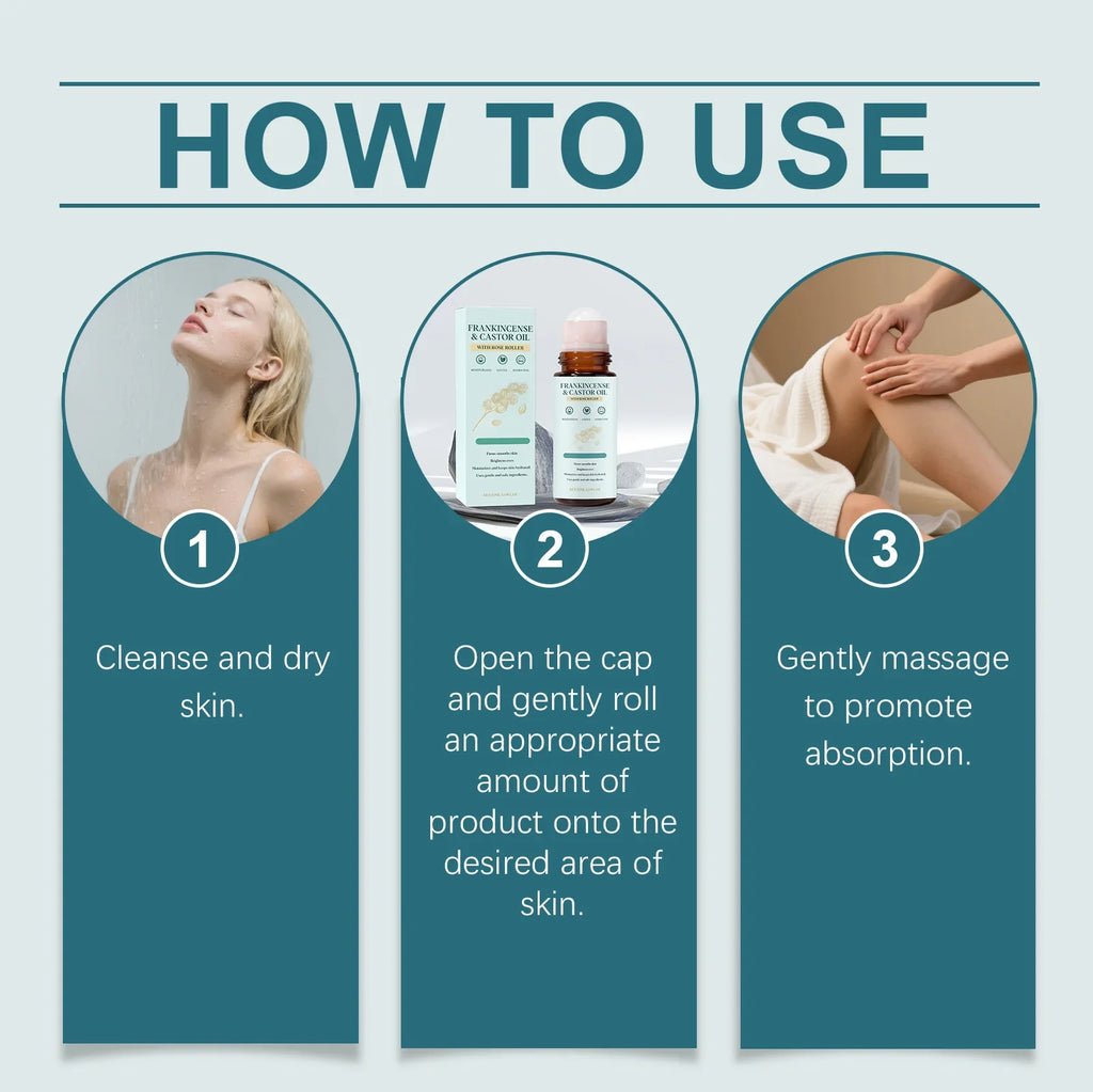 Frankincense & Castor Oil Rollerball – Nourishing Face & Body Oil