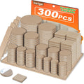136 Self Adhesive Furniture Pads Anti Scratch Various Sizes Felt