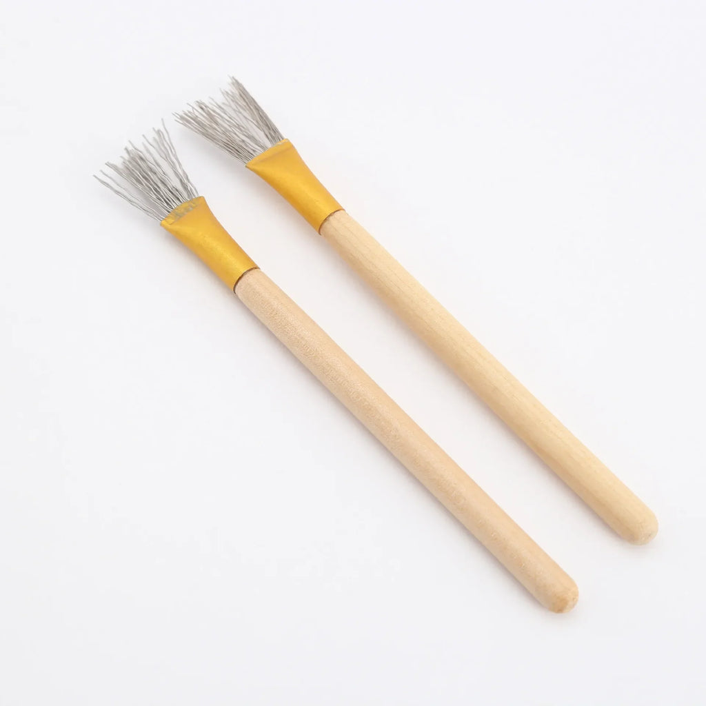 Pottery Wire Brush – Stainless Steel Clay Shaping Tool 2-Pack