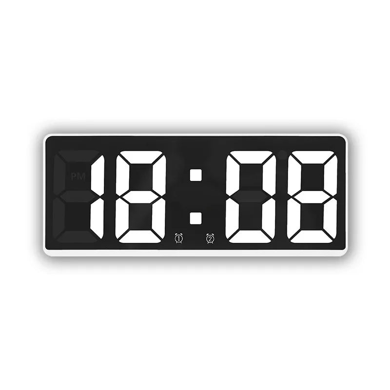 Digital LED Alarm Clock – Temperature, Voice Control & Snooze