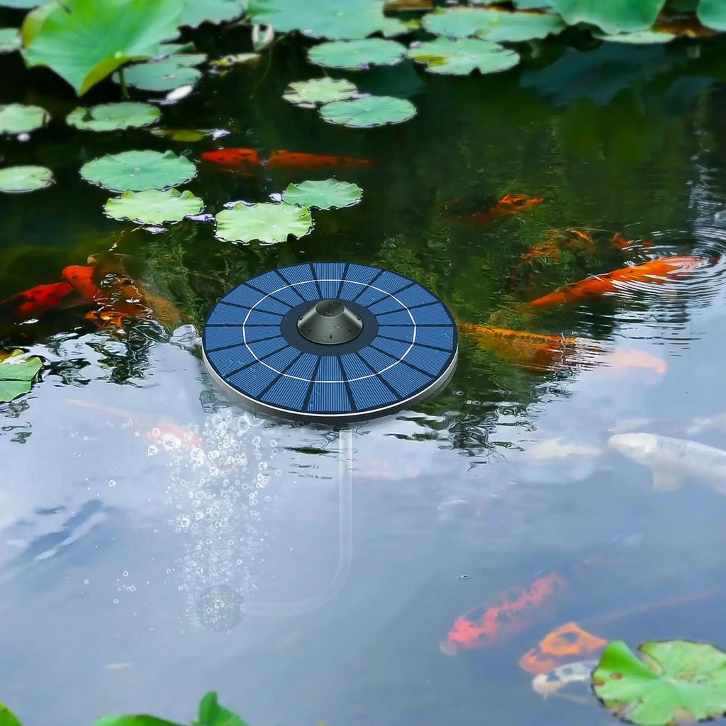2.5W Solar Floating Pond Aerator with Air Hose & Bubble Stone