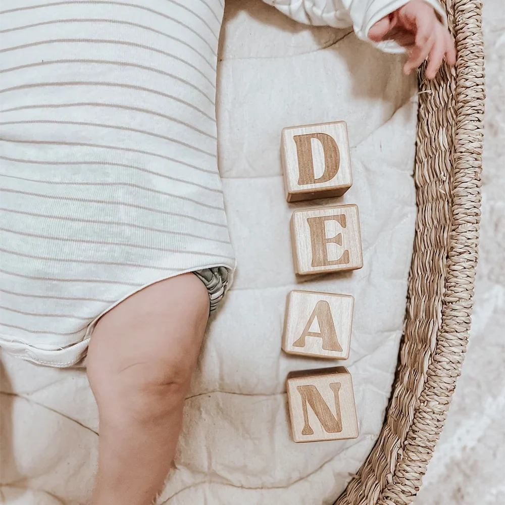 Personalized Wooden Name Blocks | Baby Shower & Nursery Gift