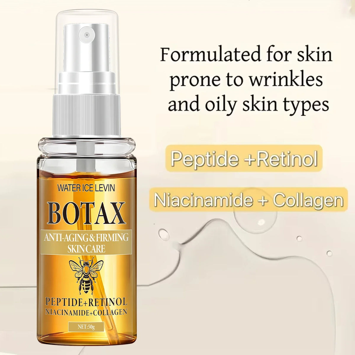 Anti-Aging Face Lift Serum | Peptide, Retinol & Collagen