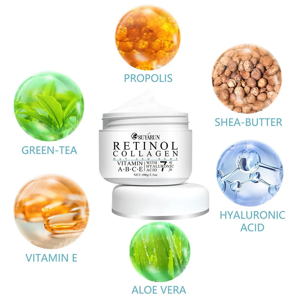 Retinol Collagen Cream – Vitamin E & Shea Butter Anti-Aging