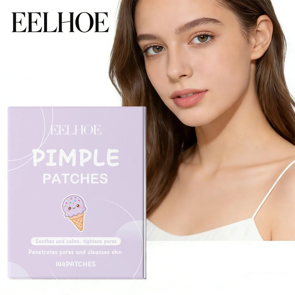 EELHOE 144-Pack Cartoon Pimple Patches – Acne Spot Treatment