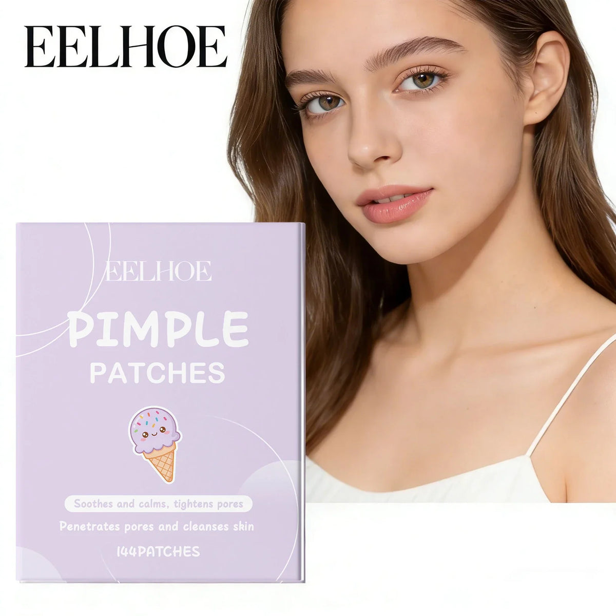 EELHOE 144-Pack Cartoon Pimple Patches – Acne Spot Treatment