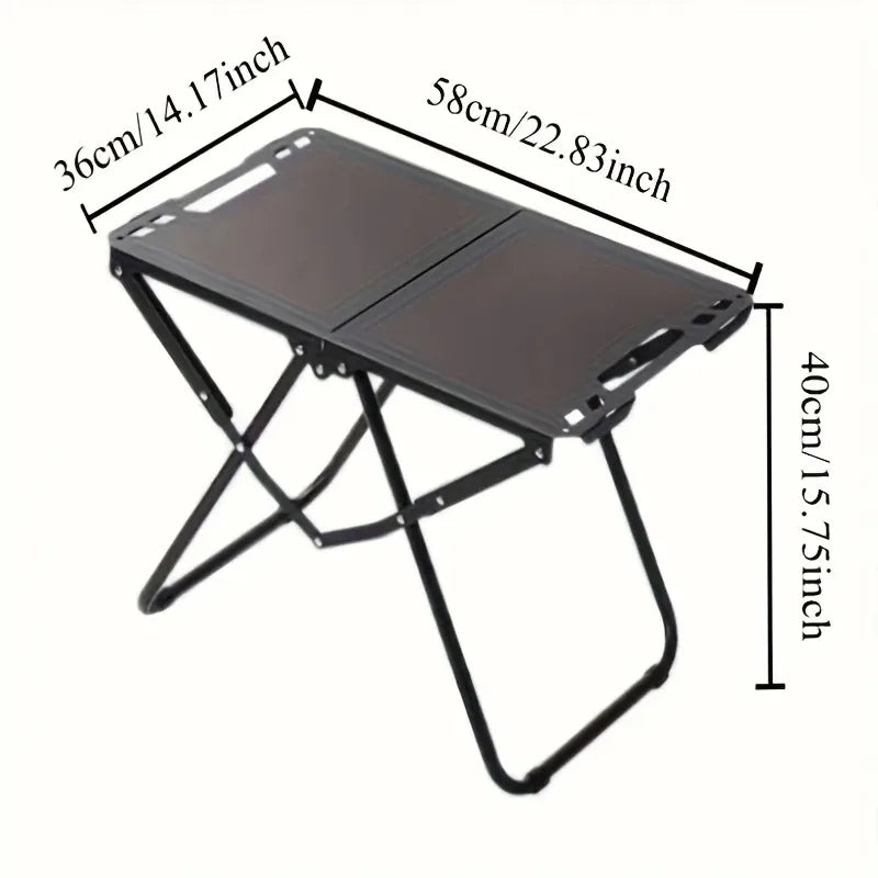 Lightweight Folding Camping Table – Tripod Base & Carry Handle