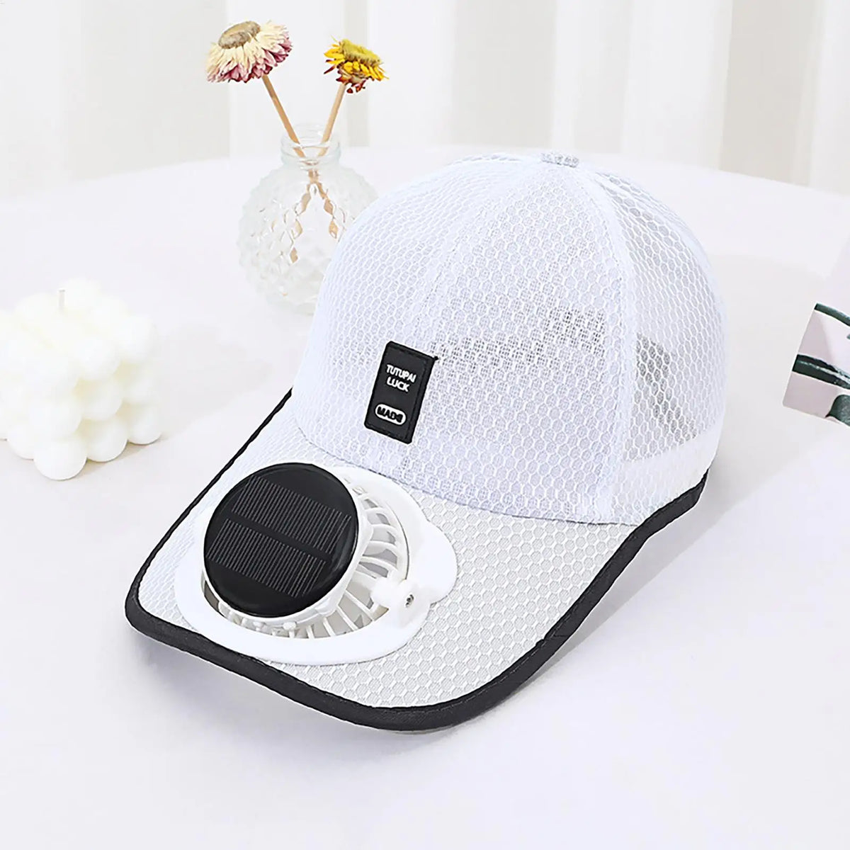 Summer Fan Sunhat Women Men Baseball Hat Strong Wind Cooling Sun