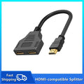 1-In-2-Out HDMI Splitter Cable 1080P | PC, PS4, Xbox, TV