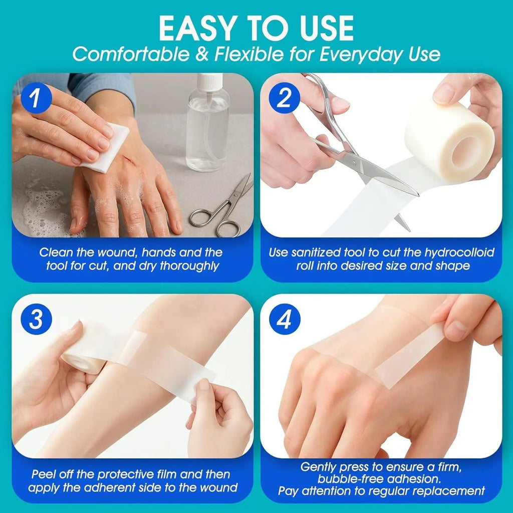 Hydrocolloid Roll – Waterproof Pimple & Blister Patch Tape