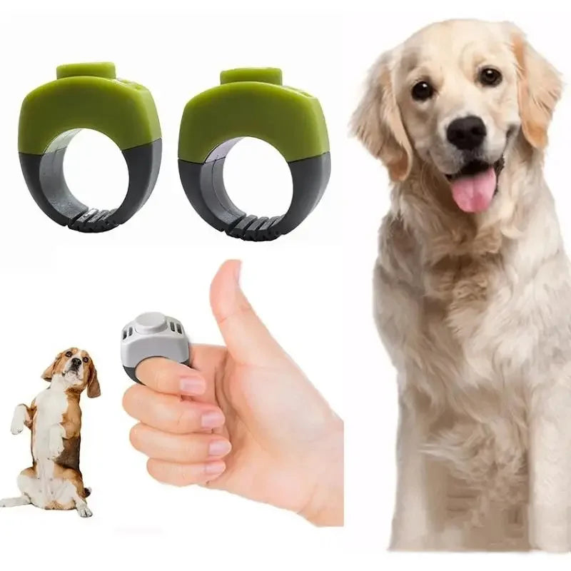 Mini Finger Clicker Pet Training Equipment Rattle Trainer Ring