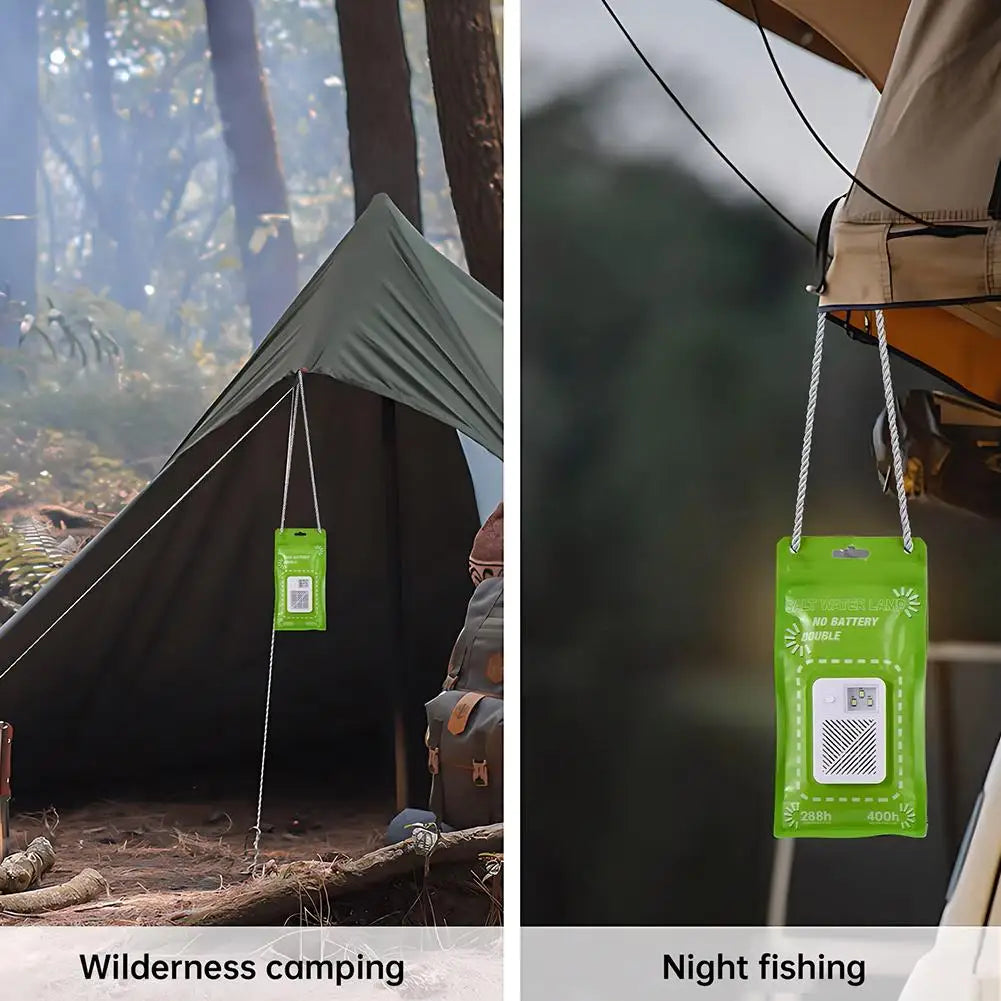 Portable Salt Water Powered LED Lantern Eco-friendly Emergency