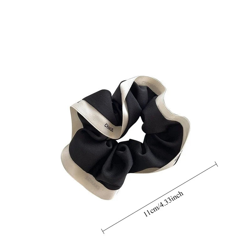 Lace Polka Dot Hair Ties – Large Round Ponytail Holders Women