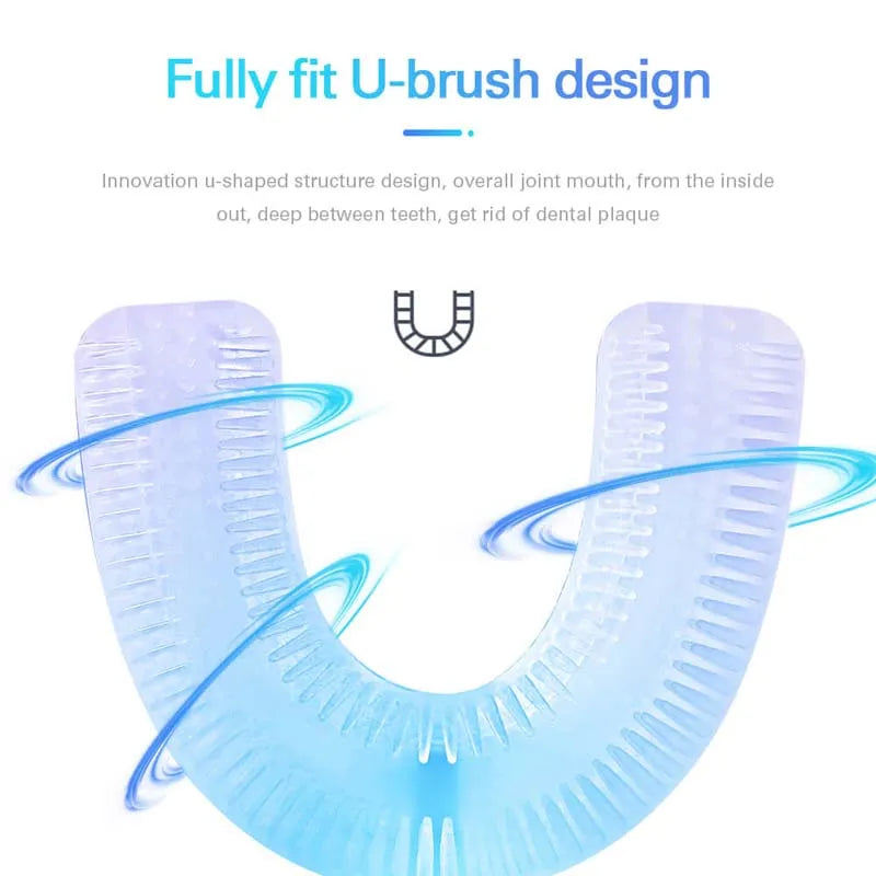 U-Shape Electric Toothbrush LED Display | 360° Sonic Whitening