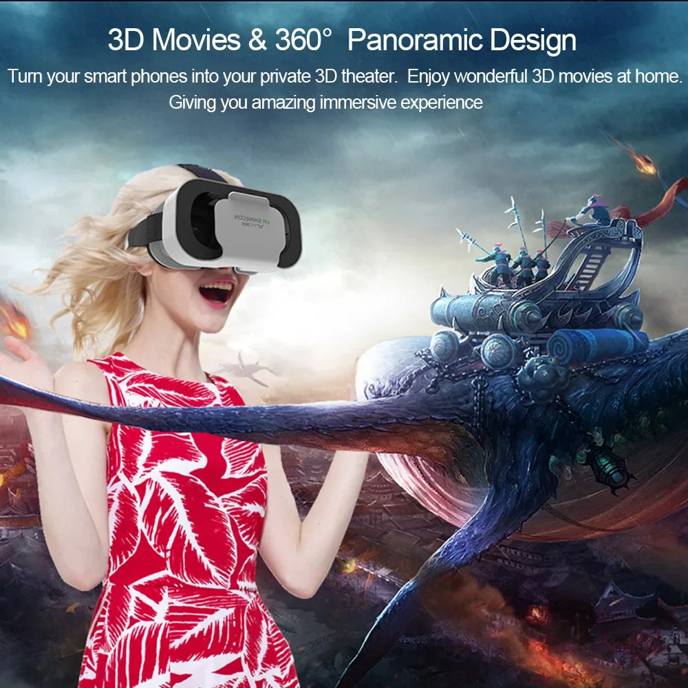 Shinecon VR Headset 3D Glasses for Smartphone | 110° FOV