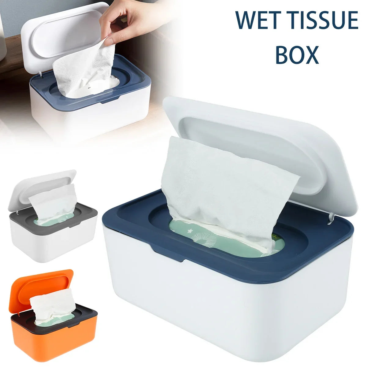Dustproof Wipes Dispenser with Lid | Holds Up to 120 Wipes