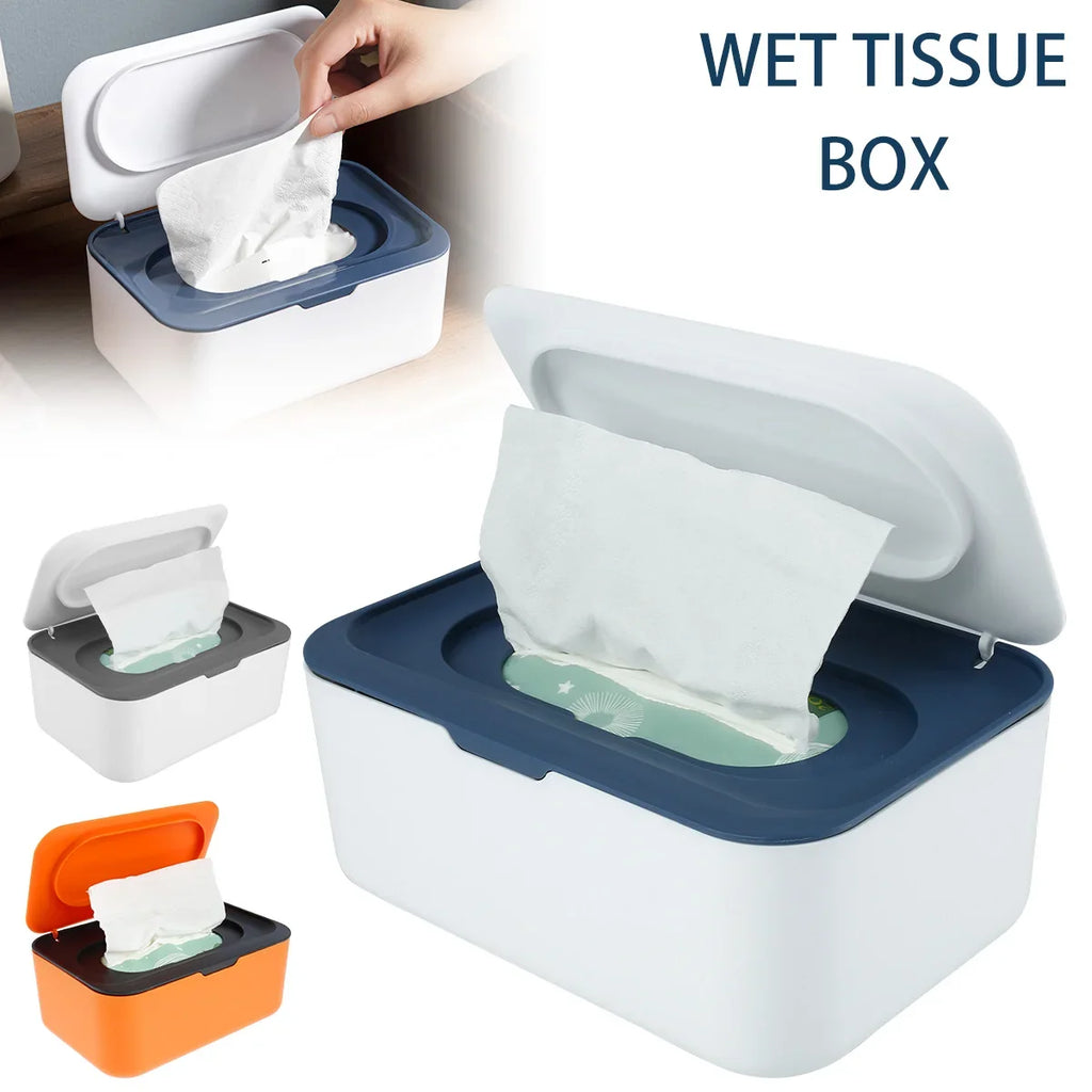 Dustproof Wipes Dispenser with Lid – Holds 120 Baby Wipes