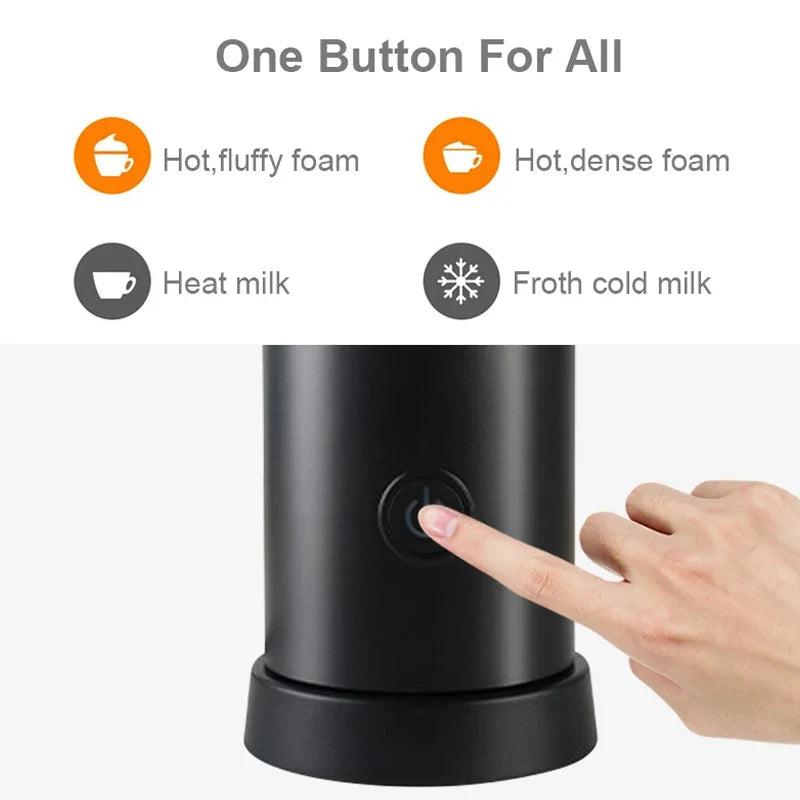 GUOHE Electric Milk Frother – Hot & Cold Foam | Latte Maker