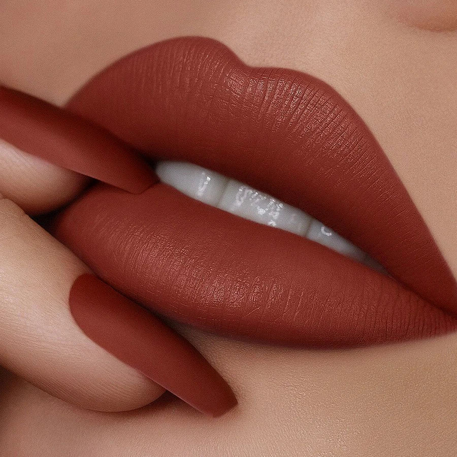 KAFURUX Matte Waterproof Lip Tint Pen | Nude Brown Red Lipstick