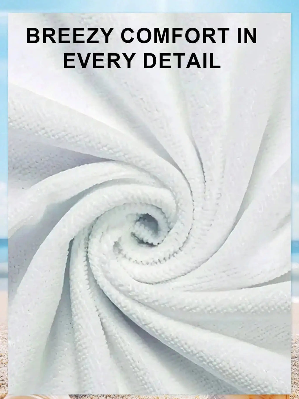 Custom Text Ice Cream Beach Towel – Soft, Quick-Dry 3 Sizes