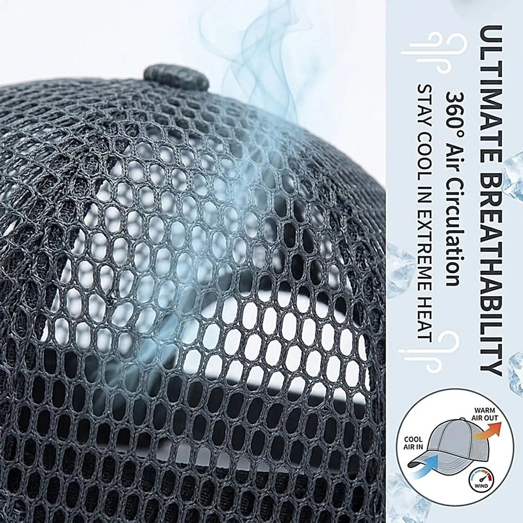Mesh Baseball Cap – Breathable Unisex Dad Hat for Outdoors