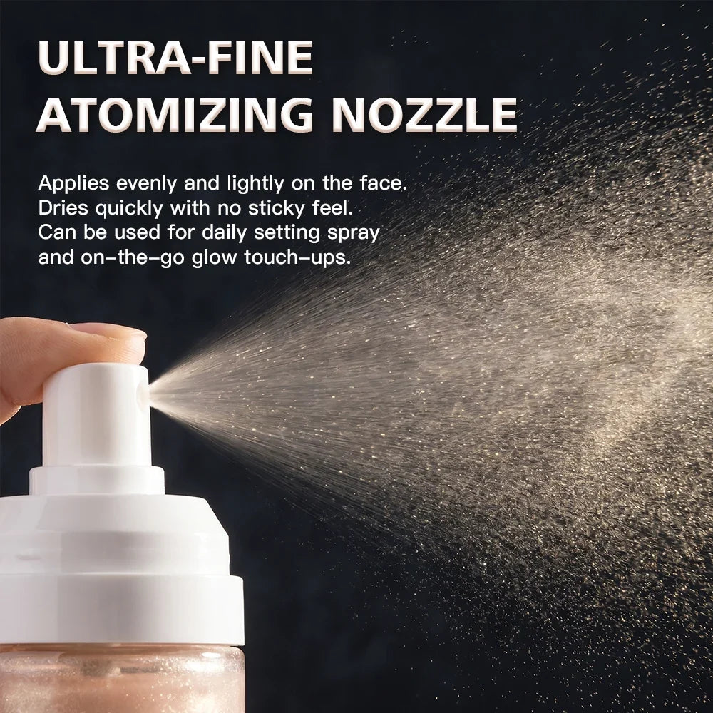 Luminous Shimmer Setting Spray – Dewy Glow, Long-Lasting