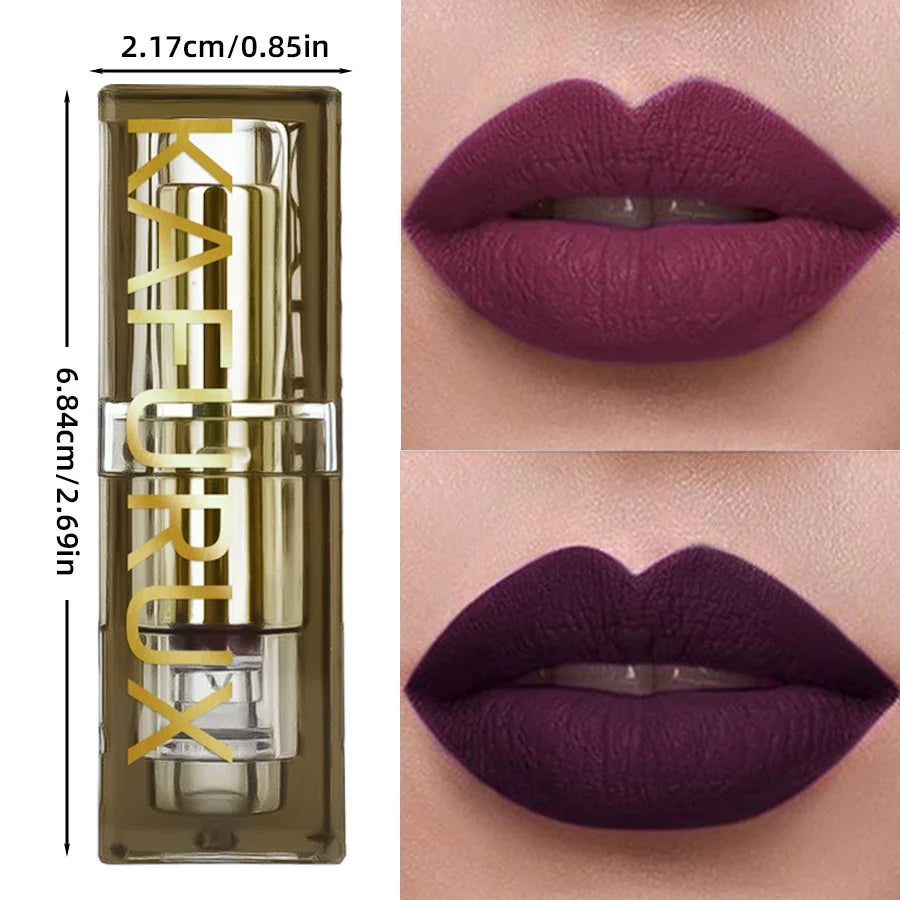 KAFURUX Two-Tone Velvet Lipstick – Waterproof & Long-Lasting