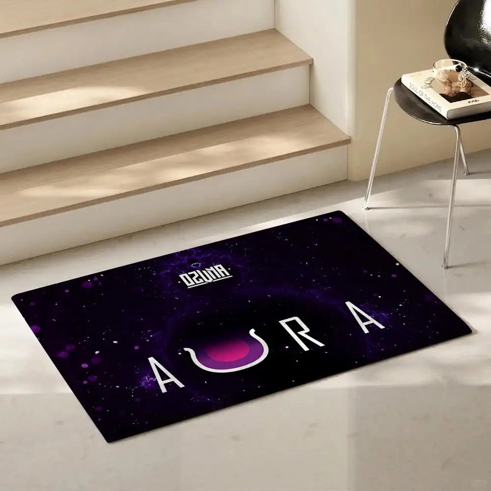 Ozuna Reggaeton Flannel Floor Mat – Non-Slip Soft Indoor Rug