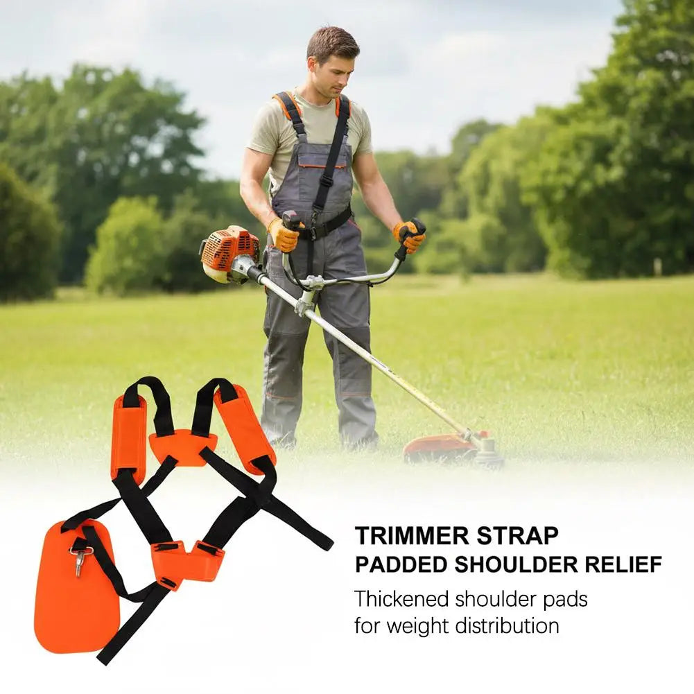 Brush Cutter Strap Trimmer Shoulder Lawn Mower Harness Double Nylon