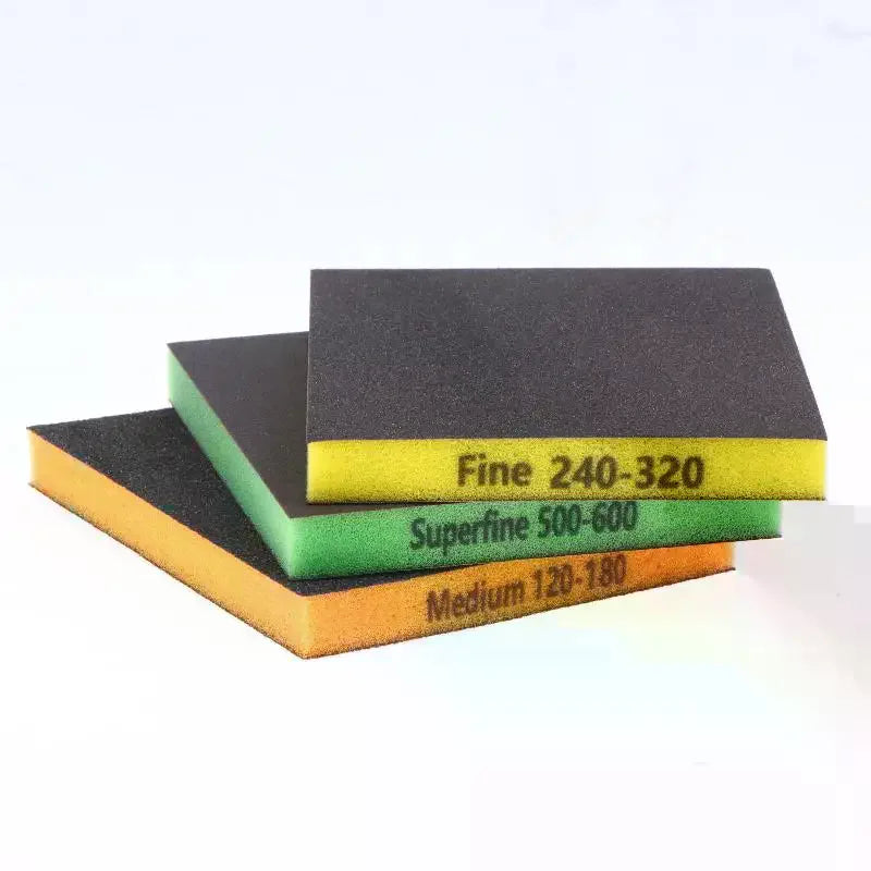 8-Pc Double-Sided Sponge Sanding Pads Assorted Grits 120–1500