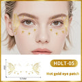 Butterfly Gold Glitter Temporary Tattoo Stickers | Face & Body