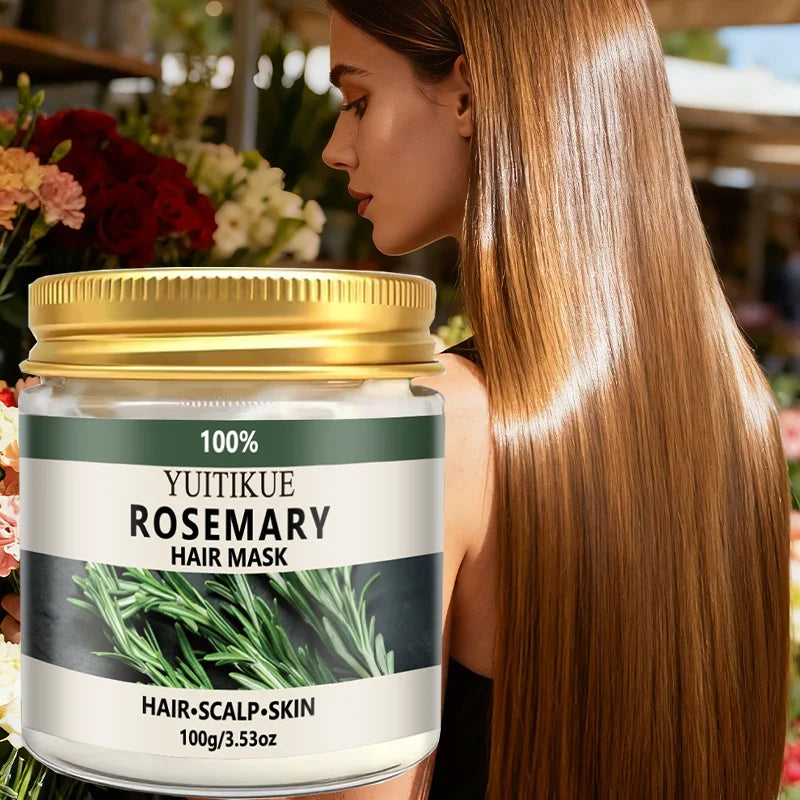 YUITIKUE Rosemary Hair Mask – Moisture, Frizz Control & Shine