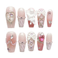 3D Strawberry Press-On Nails | Korean Style Cute Fake Nails