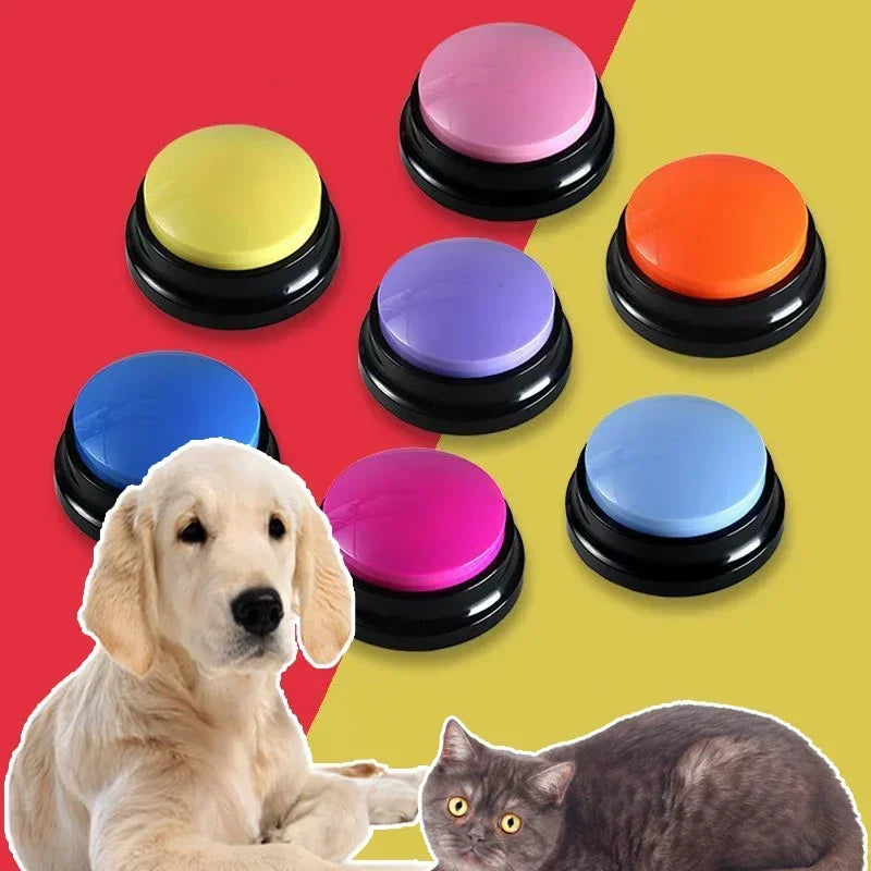 Pet Sound Box Recordable Talking Button Cat Voice Recorder Toy