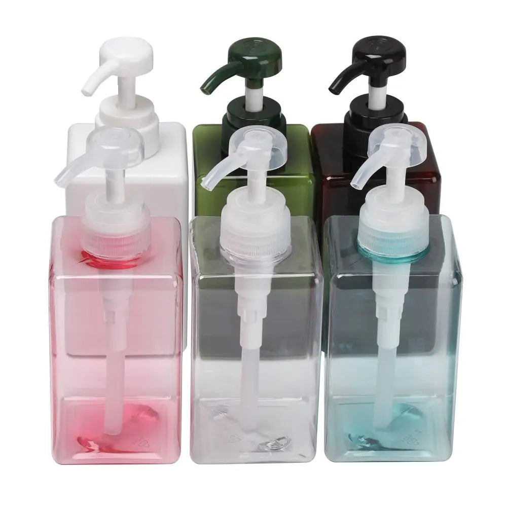 Square Clear Bottle Liquid Soap Whipped Mousse Points Bottling