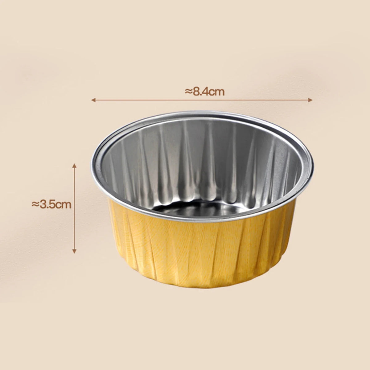 20-Pack Aluminum Foil Baking Cups with Lids | Oven & Freezer Safe