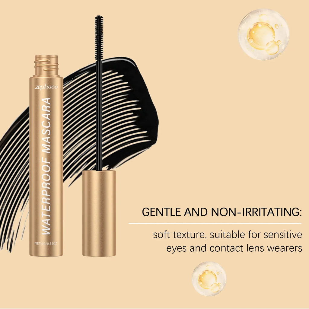 Zephoco Black Curling Mascara – Lengthening & Waterproof