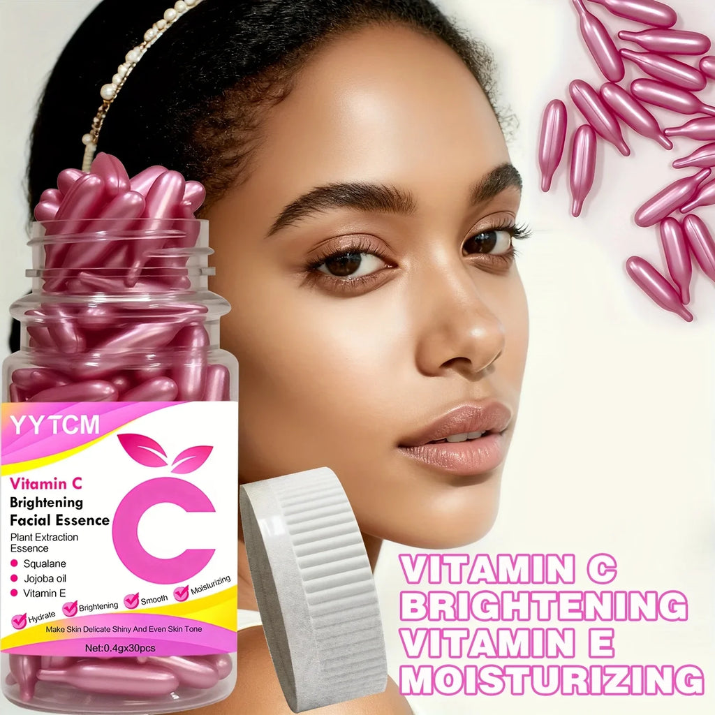 Vitamin C Brightening Capsule Essence – Squalane & Jojoba 90ct