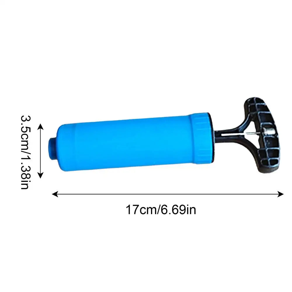 Portable Manual Ball Pump with Needle – Basketball Soccer Volleyball