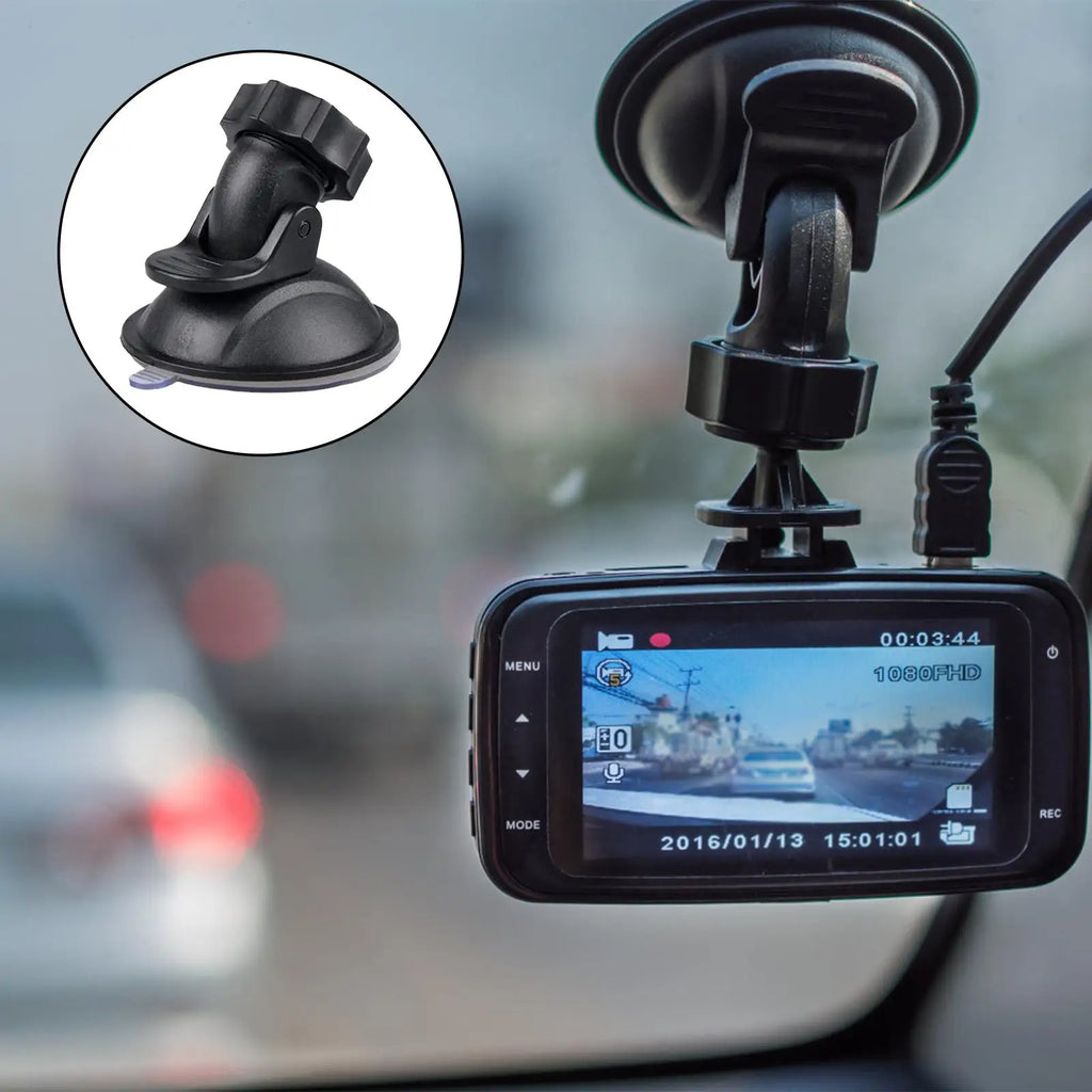 Dash Cam Suction Mount 360° Quick Release – 5 Adapters