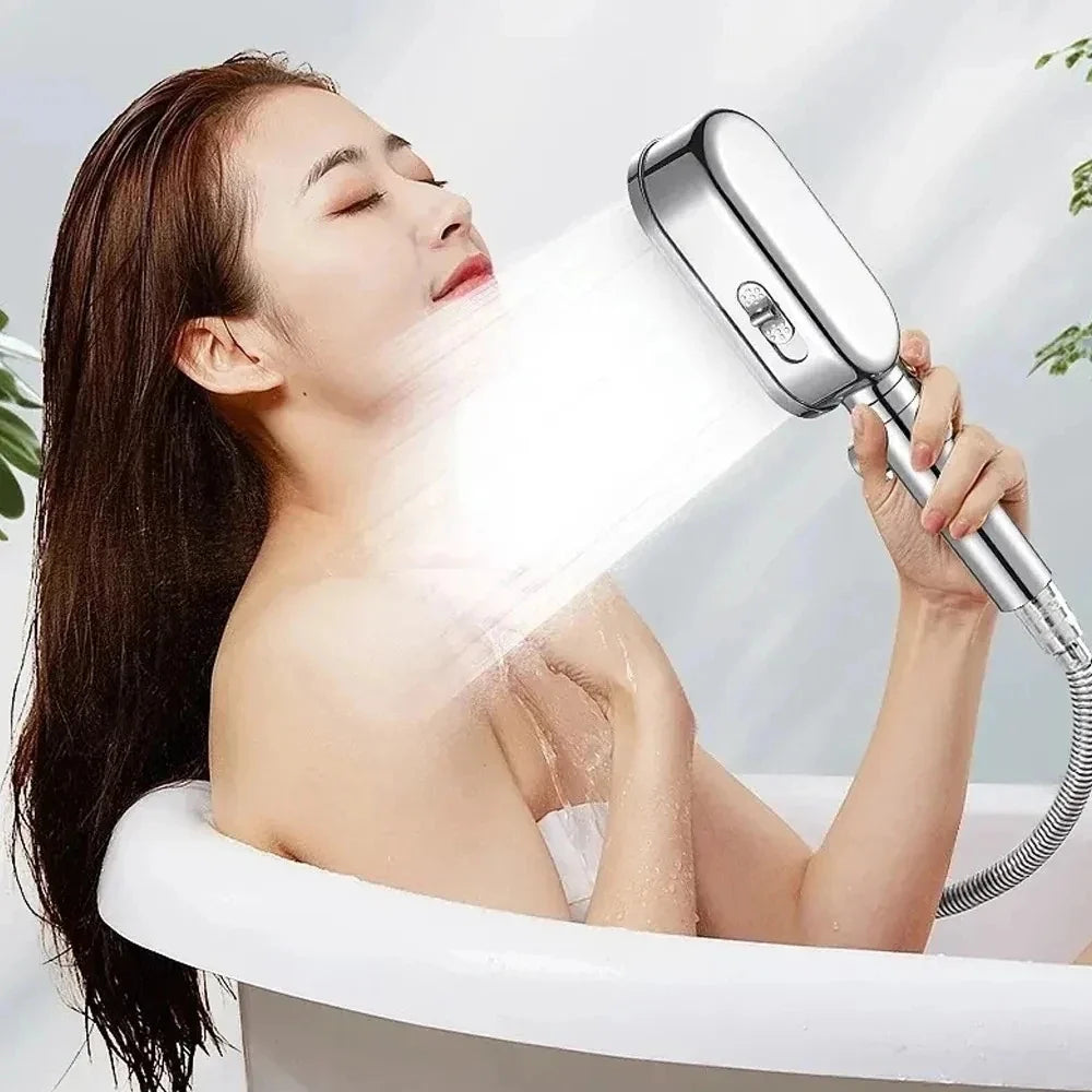3-Mode High Pressure Handheld Shower Head with Water Filter
