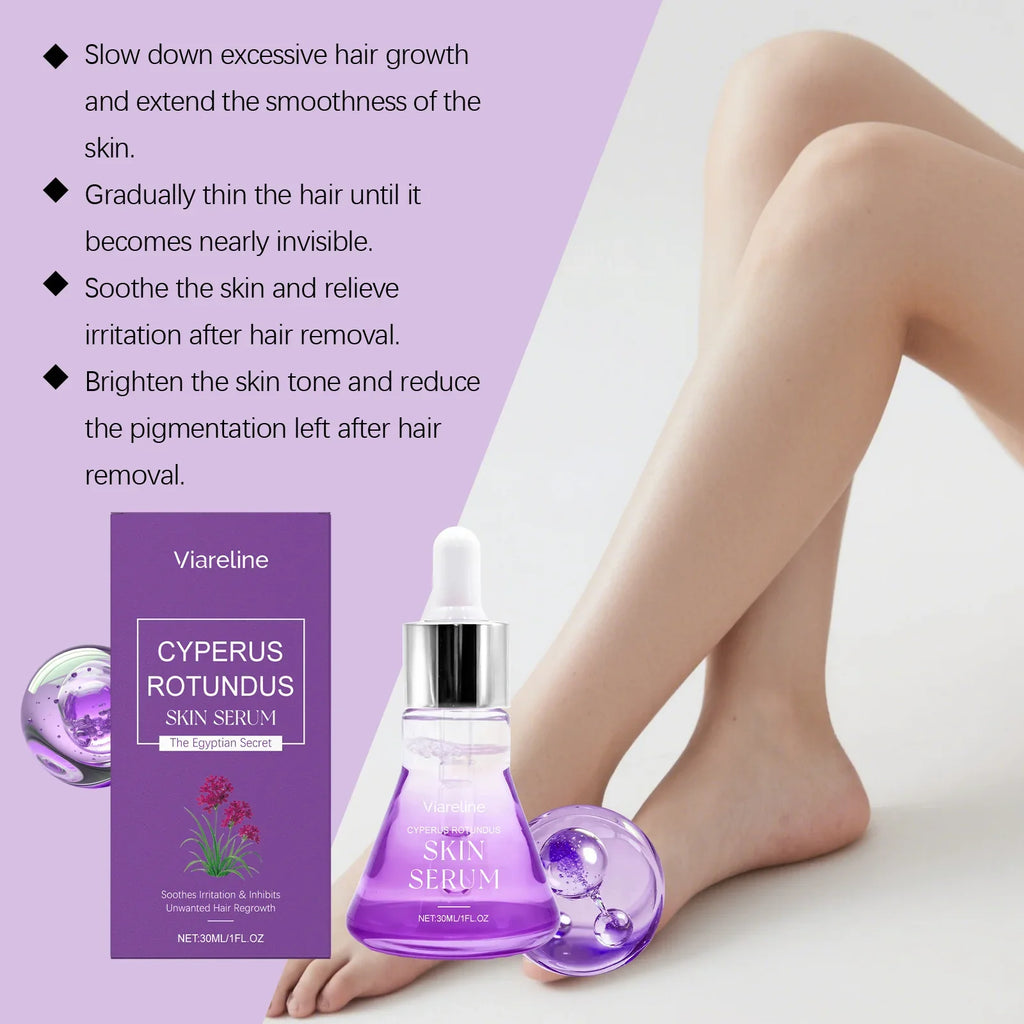 Cyperus Rotundus Hair Growth Inhibitor Serum | Viareline 30ml