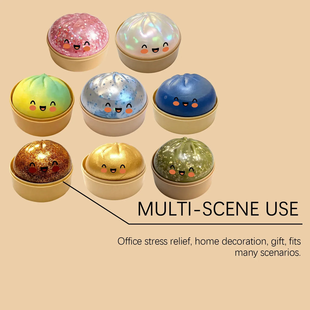 Bun Squishy Fidget Toy – Soft Food Shaped Sensory Toy