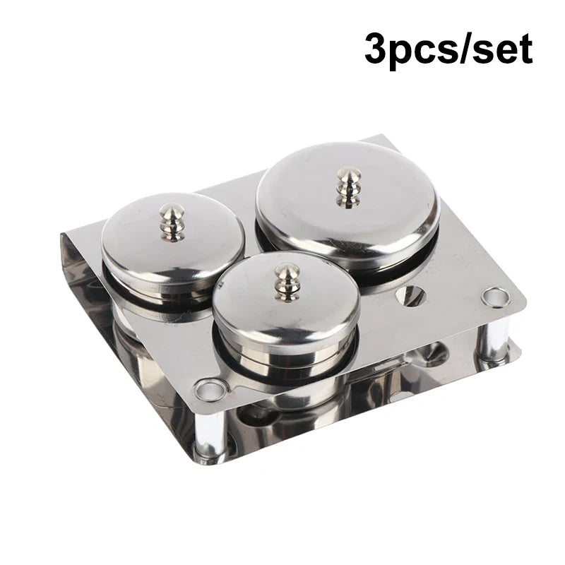 Stainless Steel Dappen Dish Cups Set | Nail Art Organizer Tray