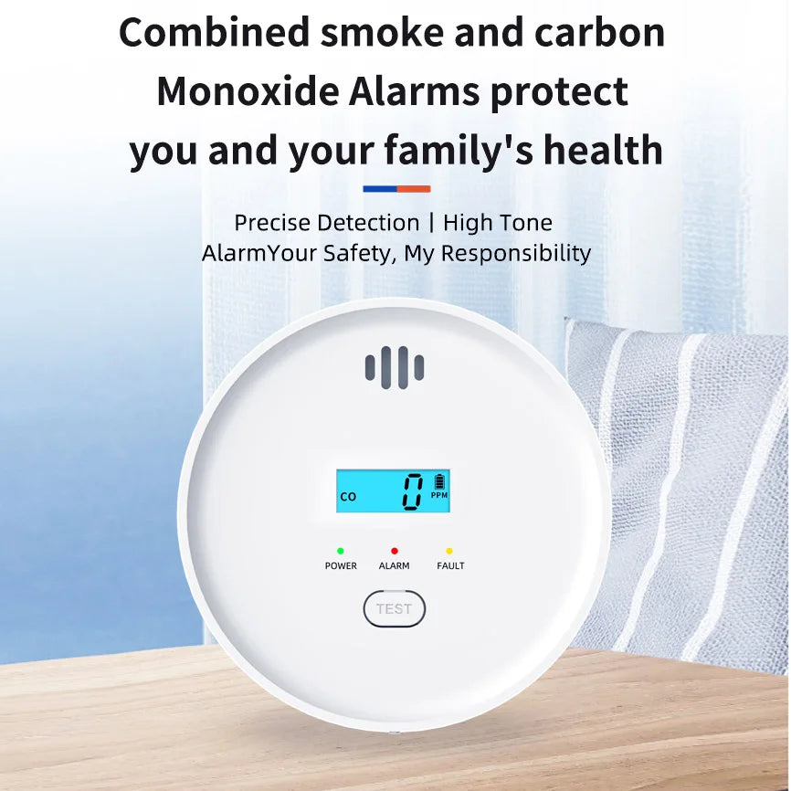 10-Year Smoke & CO Detector Combo | App Alerts, CE & UL