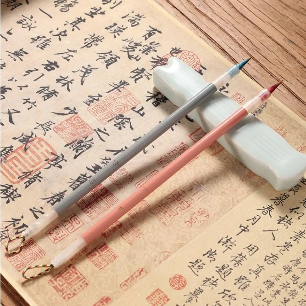 Chinese Calligraphy Brush – Wolf Hair Wood Handle Art Paint Brush