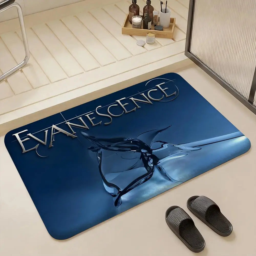 Evanescence Rock Band Flannel Floor Mat – Non-Slip Indoor Rug