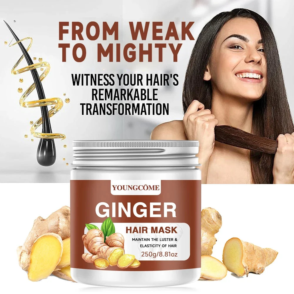 YOUNGCOME Ginger Hair Mask – Biotin & Keratin Deep Conditioner