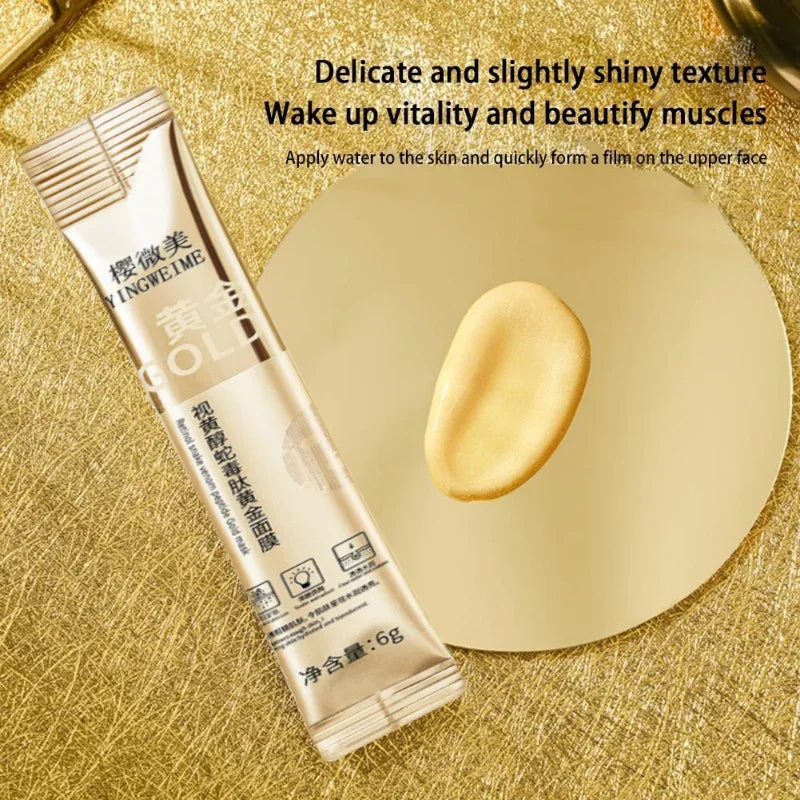 Retinol Gold Peptide Peel-Off Face Mask – 10 Pcs | Pore Refining