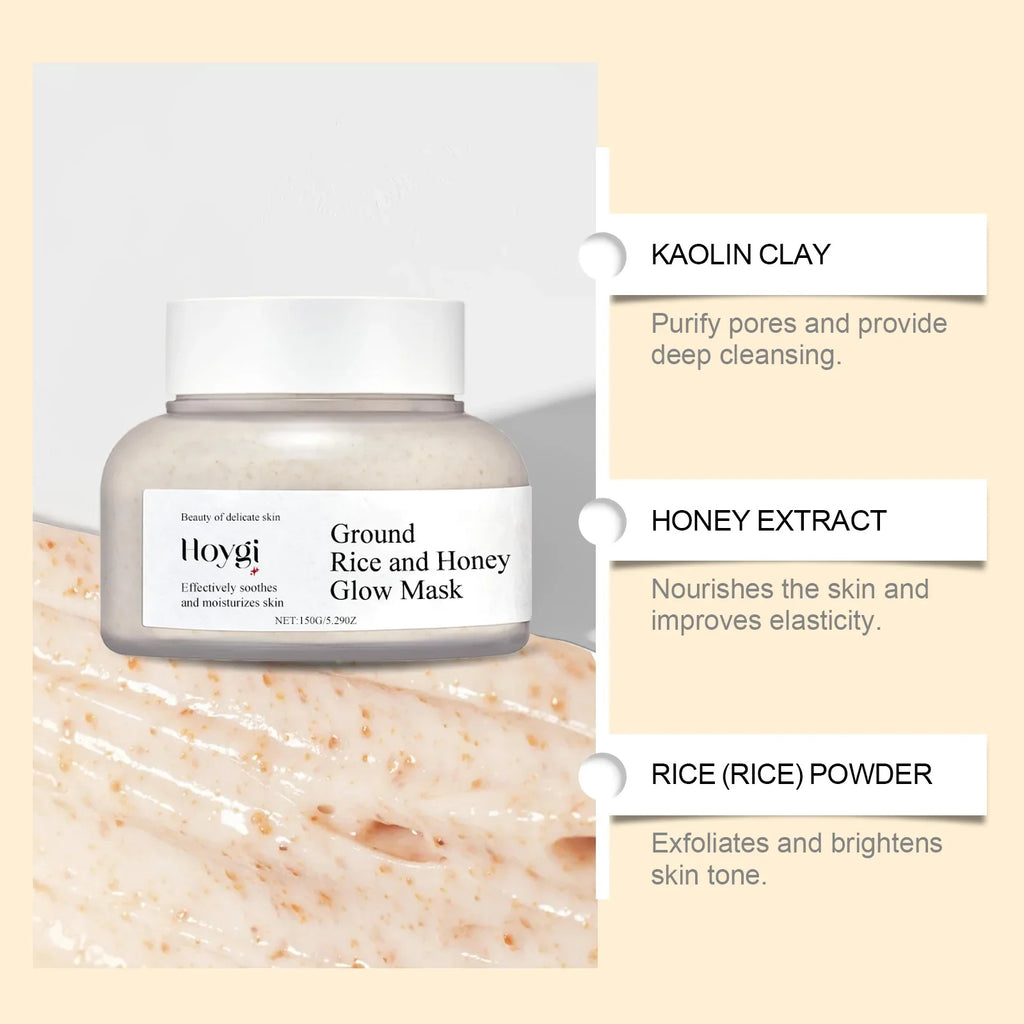 Rice Raw Pulp Mask Replenishment Moisturizing Fade Dark Spot Repair
